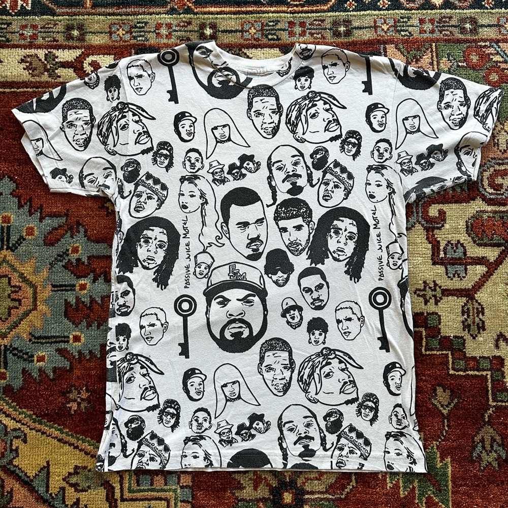 Passive juice Motel Hip Hop Tee Shirt Size Medium American Apparel Brand 50/50